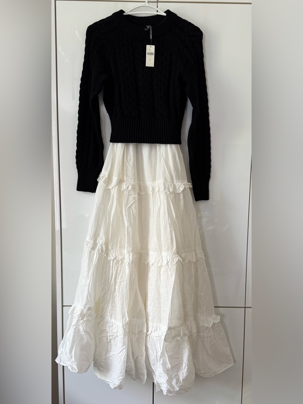 NWT Size S - By Anthropologie Twofer Sweater Tiered Dress (2 pieces set) US$218 - Picture 5 of 16